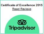 Trip Advisor Certificate of Excellence